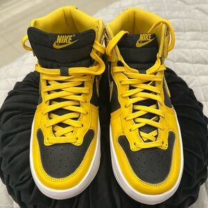 Women's Nike Dunk High Up DH3718-001 Size:7 Black/Varsity Maize